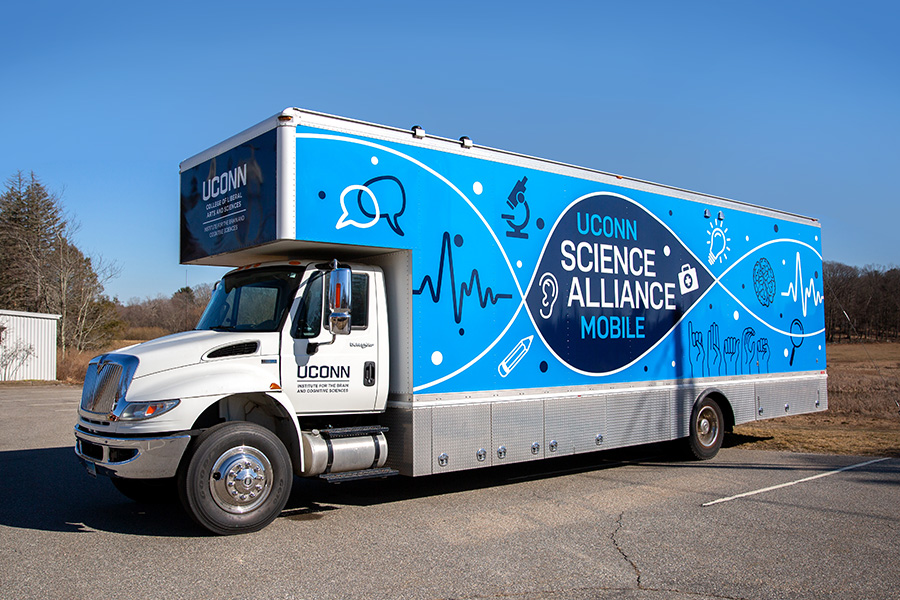 Exterior of the Science Alliance Mobile.