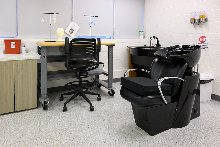 The washing station facility in the Electrophysiology Resource Laboratory.